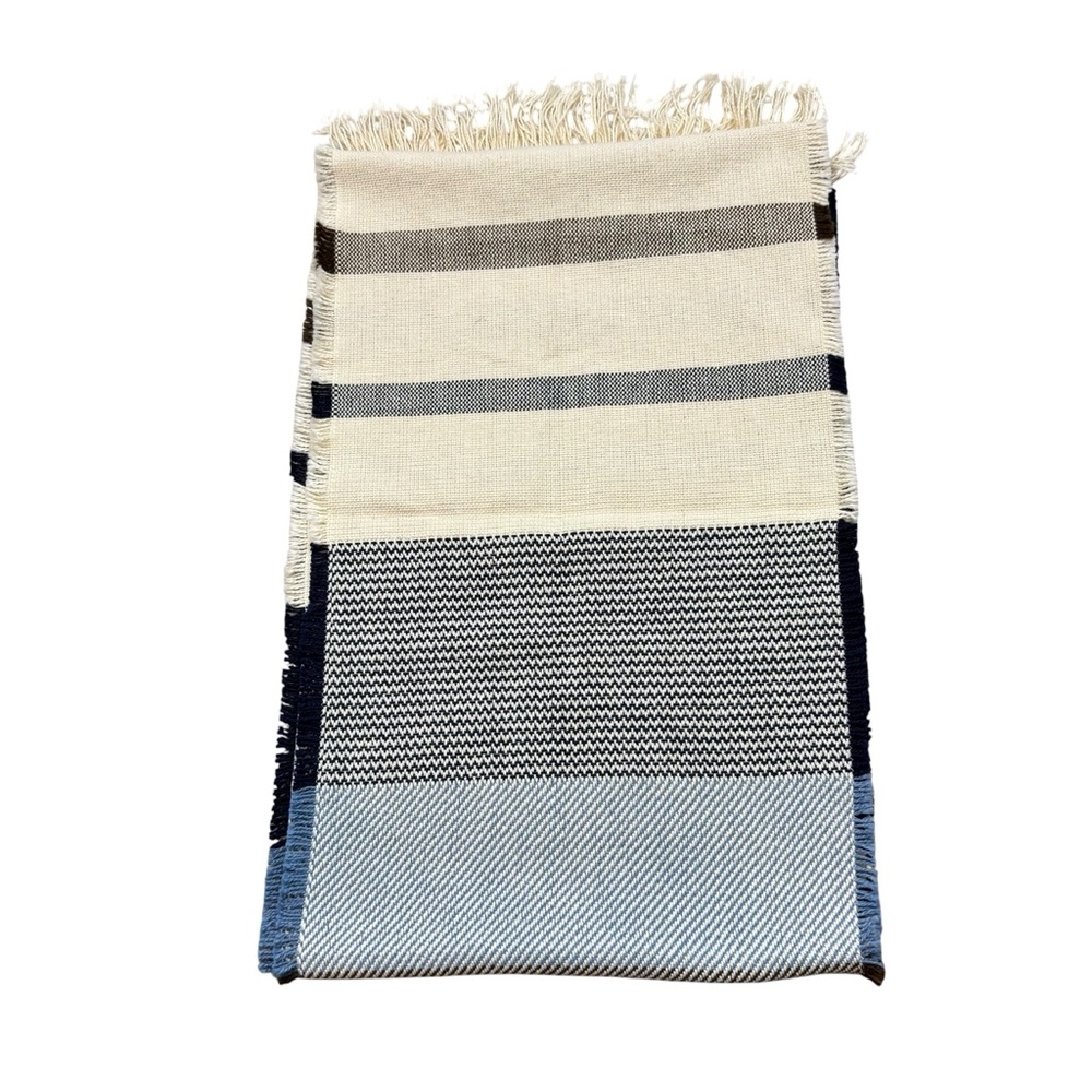 Amana 100% Cotton Woven Fringe End Scarf Made in‎ USA
